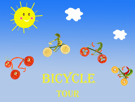 Healthy living, bicycle tour