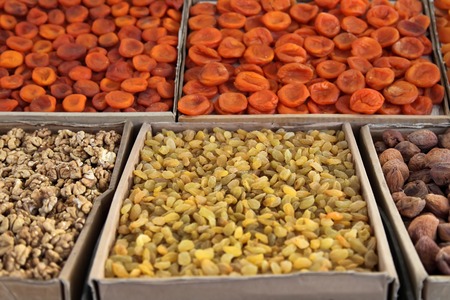 Healthy dried fruit is a tasty snackの写真素材