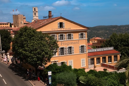 GRASSE, FRANCE - JULY 5:  Parfumerie Fragonard Museum and Factory on July 5, 2014 in Grasse, France. Fragonard perfumery is one of the older factory in the world capital of perfumes.のeditorial素材