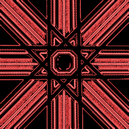 Abstract background with eight-pointed star.  Artwork for creative design, art and entertainmentの写真素材