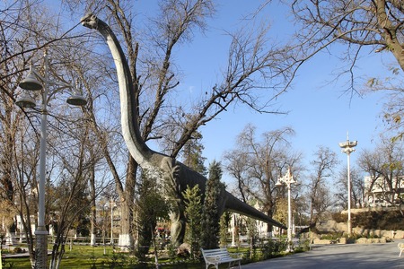 Ashgabat, Turkmenistan - December 23, 2014.  Realistic model of  Dinosaur in the central park
Ashgabat. Ashgabat, December 23, 2014. Ashgabat the capital of Turkmenistan.のeditorial素材