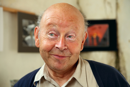 France, Bourgogne, Trisha - CIRCA AUGUST 2015:  Portrait of unidentified  a smiling elderly man. France, Bourgogne, AUGUST 2015.のeditorial素材