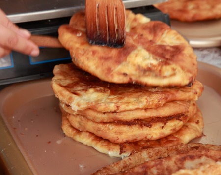 Tortilla with cheese and dill