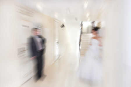 Abstract background . Wedding.  Radial zoom blur effect defocusing filter appliedの写真素材