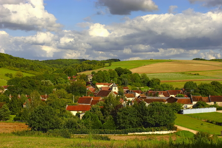 Summer in the Bourgogne, France.の写真素材
