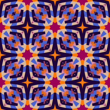 Seamless abstract geometric floral pattern. Great for fashion design and house interior design....