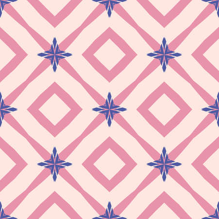 Seamless abstract geometric floral pattern. Great for fashion design and house interior design....