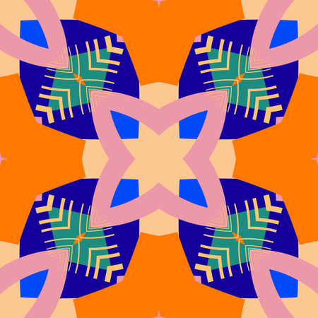 Simple trendy symmetrical geometric pattern. Great for fashion design and house interior design....