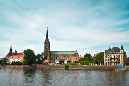 Wroclaw Cathedral in Polandの写真素材
