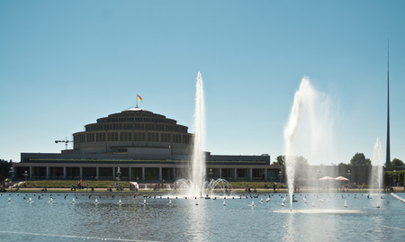 Centennial Hall Wroclaw, Polandのeditorial素材
