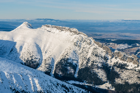 One of the peaks in High Tatras near Kasprowy Wierch. Poland. day foto.の写真素材