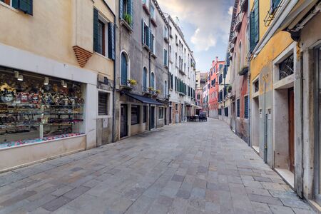 The street in Venice. Day foto. Italy. Europe.の写真素材