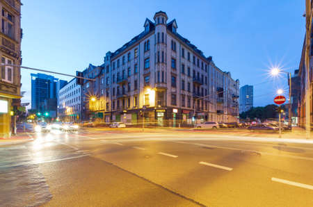 The building in the center of Katowiceの写真素材