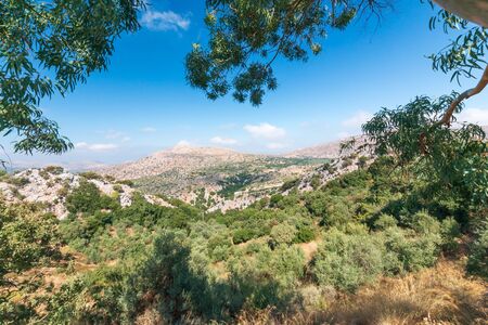 Amazing panorama scenery of Crete island. Day foto.の写真素材
