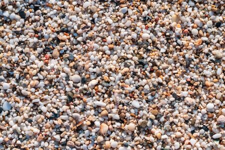 Abstract nature pebbles background. Blue pebbles texture. Stone background. Blue vintage color. Sea...