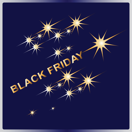 BLACK FRIDAY. Design an advertising banners, intros, presentations, poster.のイラスト素材