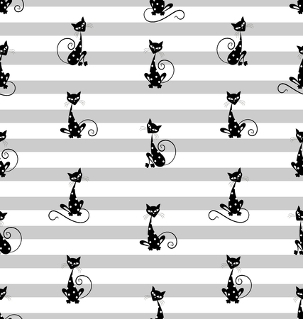 cat, fish, black, vector, cartoon, kitten, illustration, silhouette, cat, background, domestic, homemade animal, animal , abstract, pattern, fun, animals, tail, feline, couple, shape, paw, sketch, symbol, mammal, sitting, whiskers, shadow, simplicity, outline, grace, logoのイラスト素材