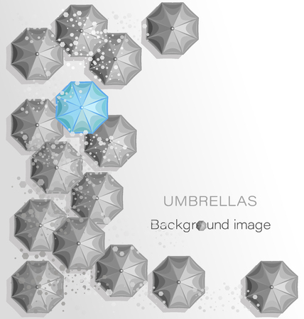 UMBRELLAS. Background image. Poster design with place for textのイラスト素材
