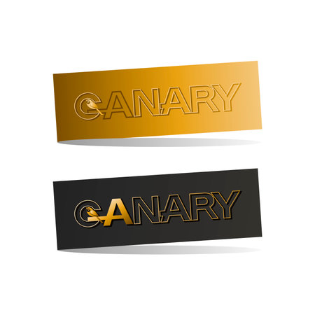 Canary. Set. Company  . Vector icon, sign. Design for creative digital project, companies.のイラスト素材