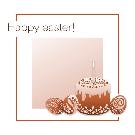 Easter cupcake. Happy easter. Easter dessert with chocolate chip cookies. Decorated cookies....
