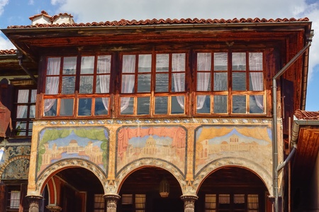 A traditional old house in Koprivshtitsa Bulgaria, from the time of the Ottoman Empireのeditorial素材
