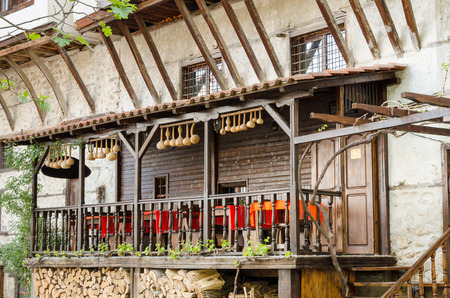 Melnik is a town in Blagoevgrad Province, southwestern Bulgaria, in the southwestern Pirin Mountains  Melnik is one of Bulgaria s most unique towns due to its traditional architecture, local wine, and location  The town is an architectural reserve and 96 のeditorial素材
