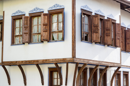 Street view of Plovdiv, Bulgaria  Plovdiv is the oldest inhabited city in Europe  Plovdiv s history dates as far back as 4000BC, when it began life a Neolithic settlement  The Ancient Plovdiv is a part of UNESCO s World Heritage  Old town of Plovdiv is a のeditorial素材