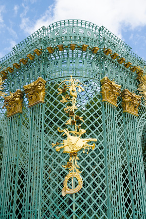 Detail of Royal pavilion in Schloss Sanssouci in Potsdam, Germanyのeditorial素材