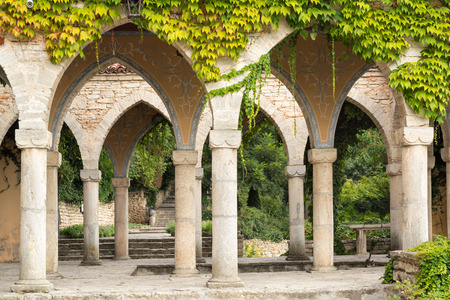 Roman bath in the yard of Balchik palace, Varna Province, Bulgariaのeditorial素材