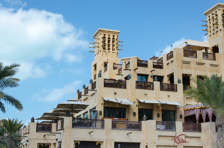 Madinat Jumeirah park, Dubai, UAE.のeditorial素材