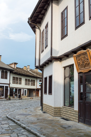 Street view of typical old Bulgarian architecture, Tryavna, Bulgaria Street view of typical old Bulgarian architecture, Tryavna, Bulgaria