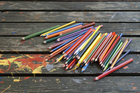 Coloured pencilsの写真素材