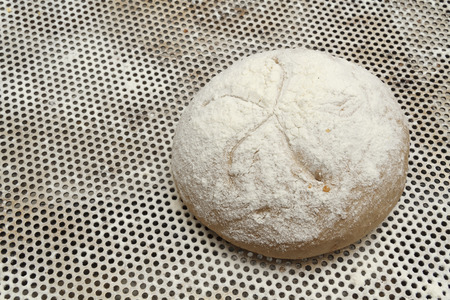 Making of bakery products in bakery shop