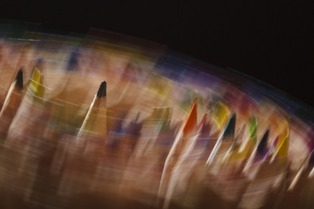 Edition rotating coloured pencils in many different colorsの写真素材