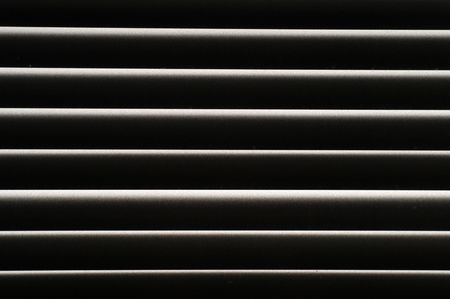 Photo with striped black and white jalousieの写真素材