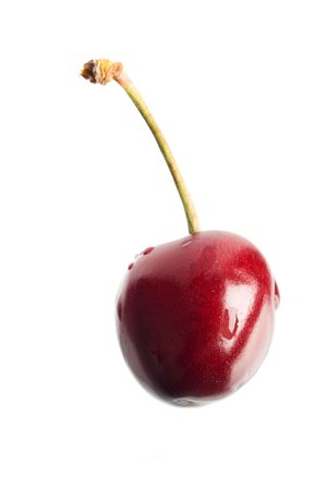 An image of ripe cherry isolatedの写真素材