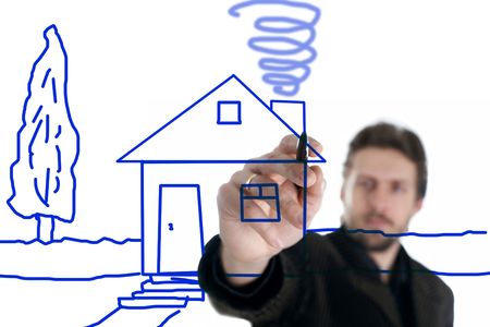 An image of businessman with penの写真素材