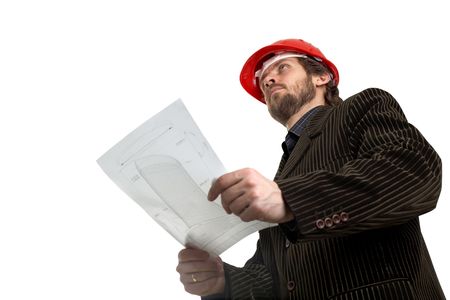 Planner checking out how the construction is going on