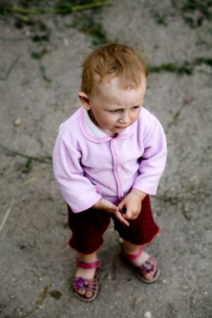 An image of a cute litle girlの写真素材