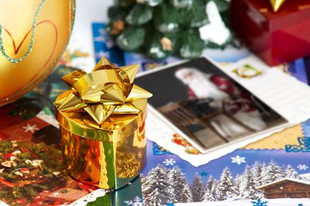An image of christmas background of postcard