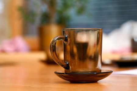 An image of a cup of teaの写真素材