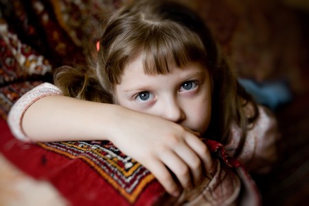 an image of a portrait of a pretty girl の写真素材