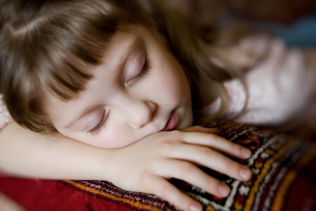 Stock photo: an image of a portrait of a nice sleeping girl closeupの写真素材