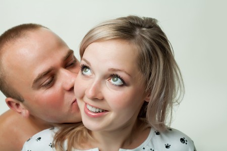 An image of man and woman togetherの写真素材