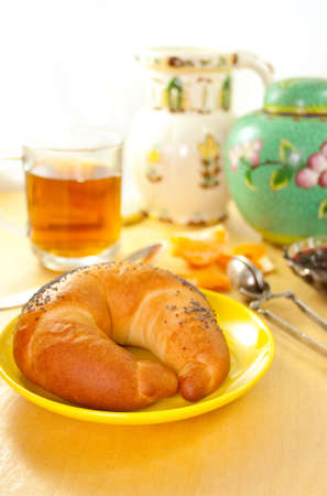 Sunny morning breakfastの写真素材
