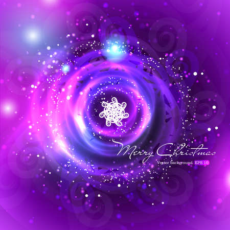 Blue christmas  background with snowflakesのイラスト素材