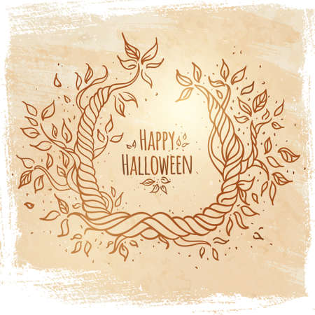 Hallowen card  with space for text のイラスト素材