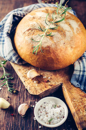 Traditional bread. Still life in a rustic style. Shallow DOFの写真素材