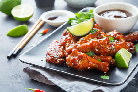 Delicious chicken wingsの写真素材