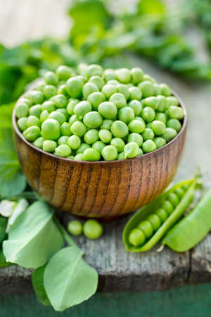 Fresh green peasの写真素材